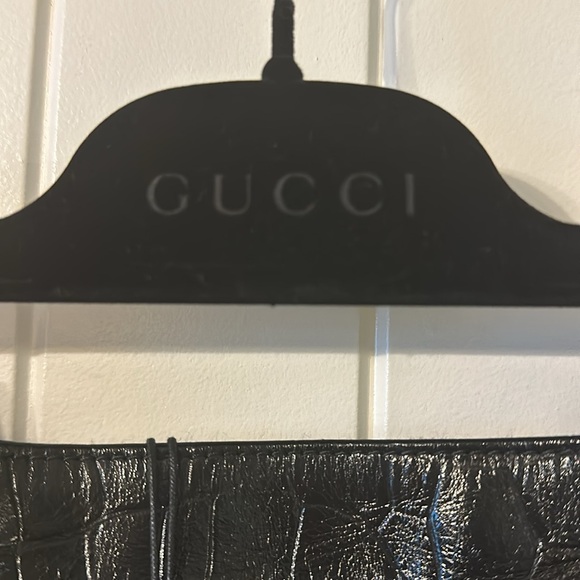 Gucci Embossed Leather Skirt - Picture 5 of 7
